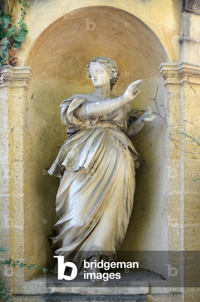 Miriam the Prophetess;sister of Moses and Aaron; on Joseph Sec Monument or Mausoleum Aix-en-Provence France, 1792 (sculpture)