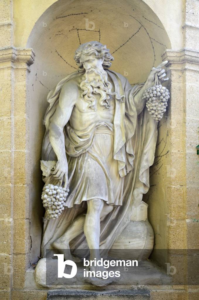 Noah Carrying a Bunch of Grapes and Noah's Ark on Joseph Sec Monument Aix-en-Provence France, 1792 (sculpture)