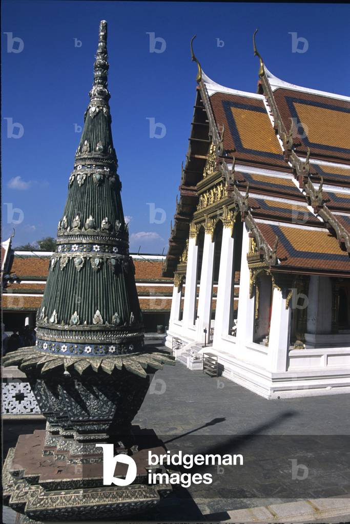 Thailand.  Grand Royal Palace, scripture library (Hor Phra Monthian Dharma).