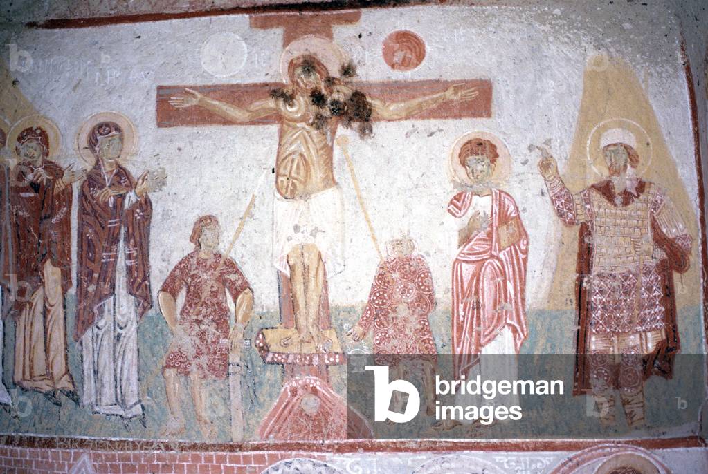Fresco. Byzantine. Crucifixion.  11thcentury. Cappadocia,Turkey
