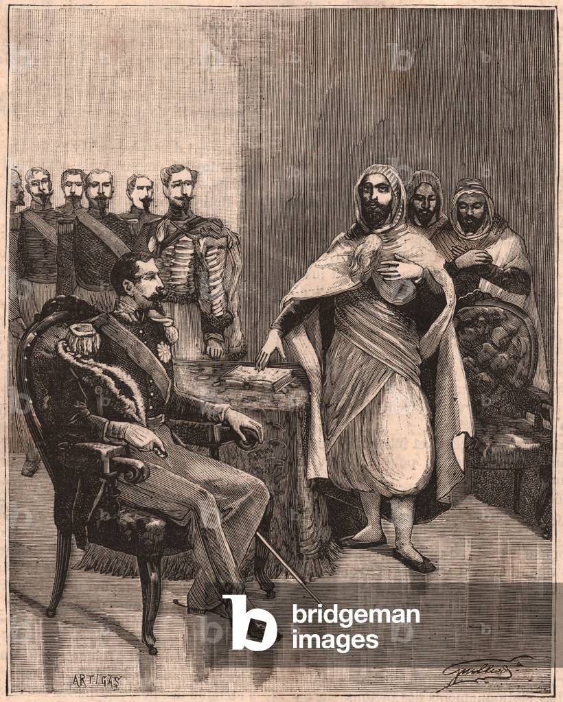 Abd El Kader and Napoleon III (engraving)