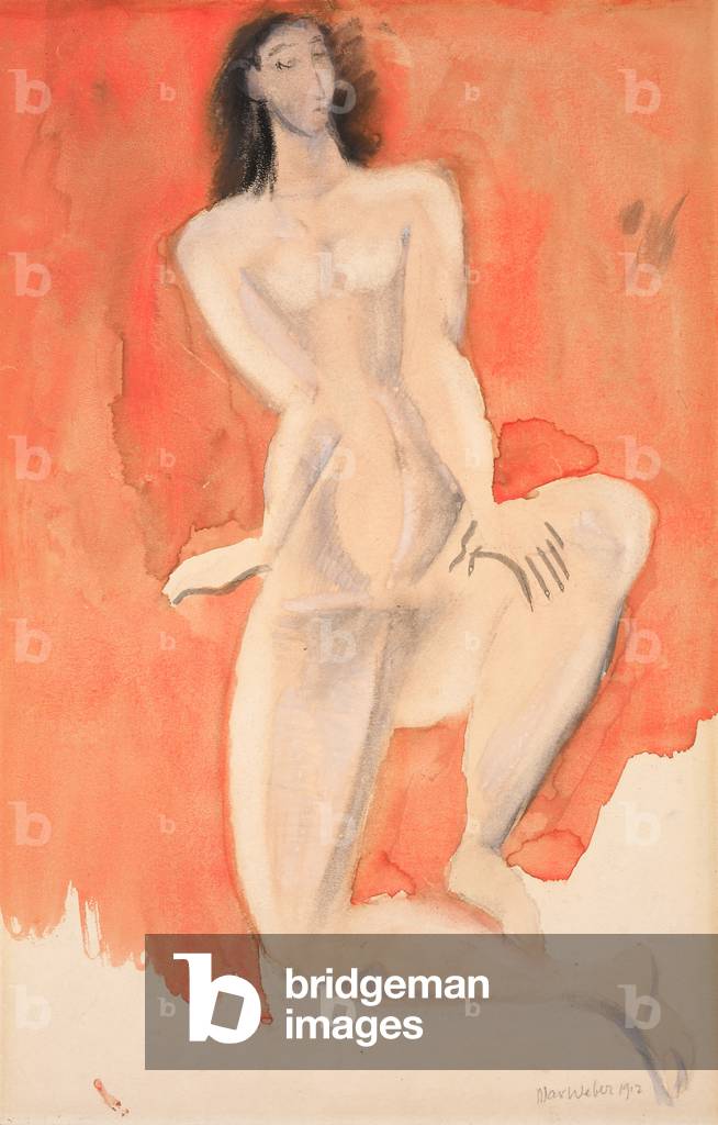 Seated Figure, 1912 (gouache & w/c on paper) 