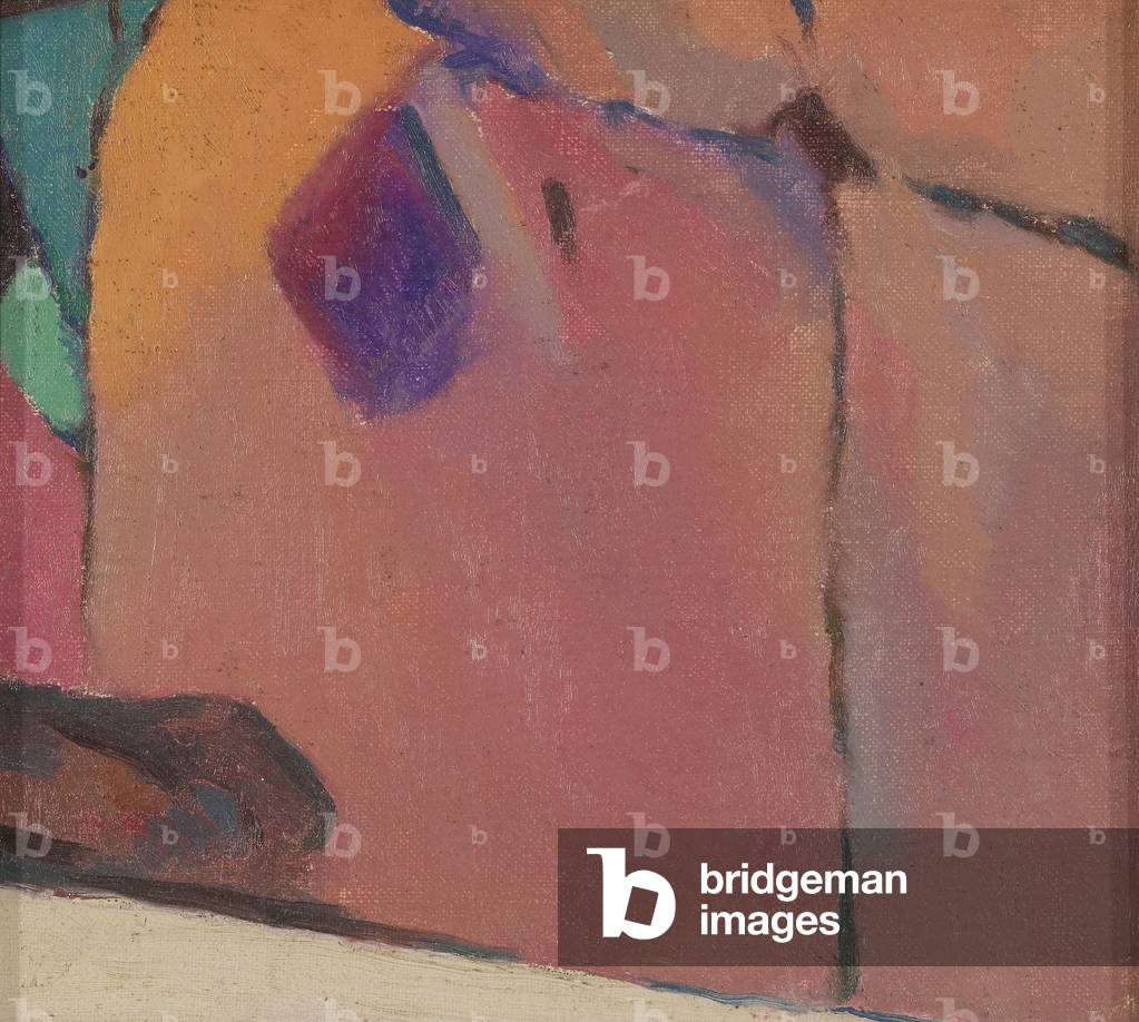 Abstraction #50, c.1917-18 (oil on canvas mounted on paperboard) 