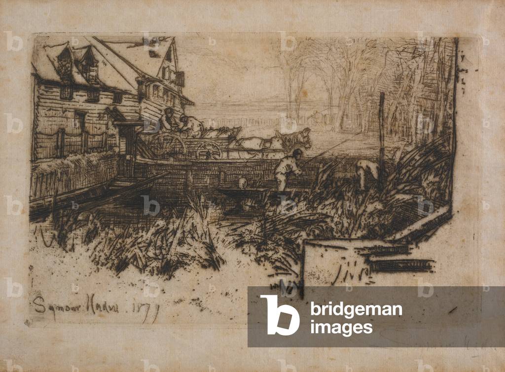 Dusty Millers, 1871 (etching & drypoint on paper) 