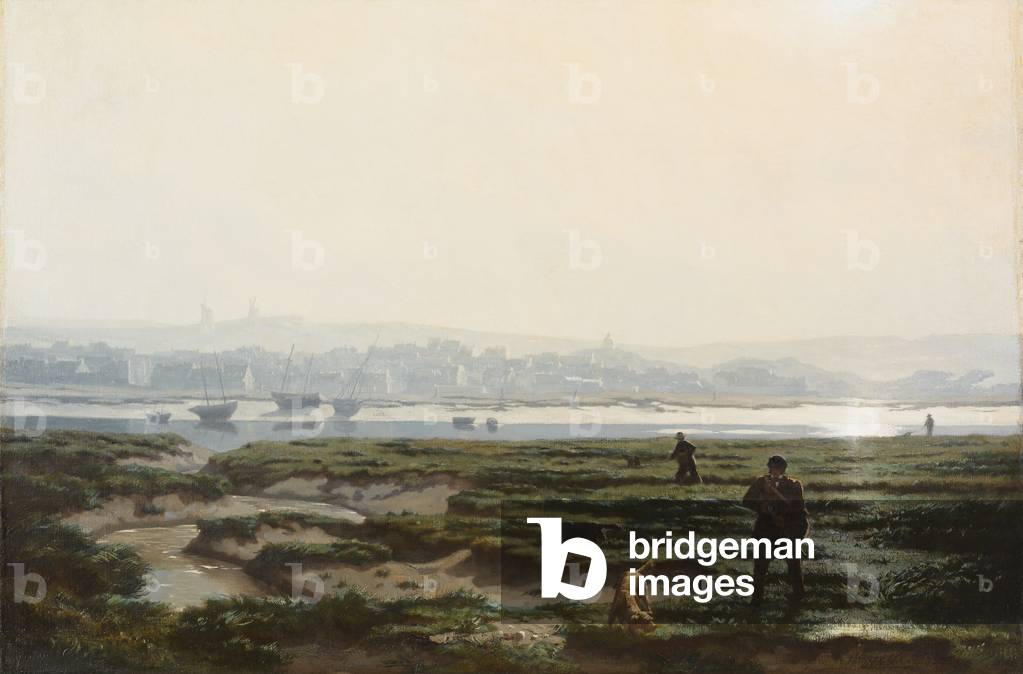 On the Meadows at Low Tide, c.1863 (oil on canvas) 