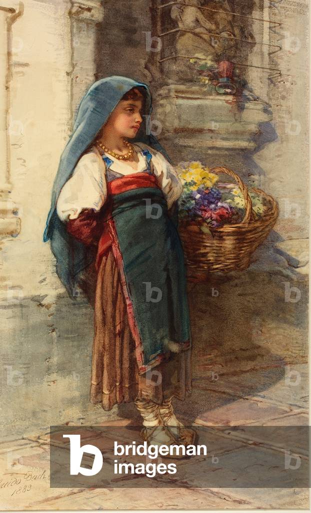 Figure study, 1883 (w/c on paper) 