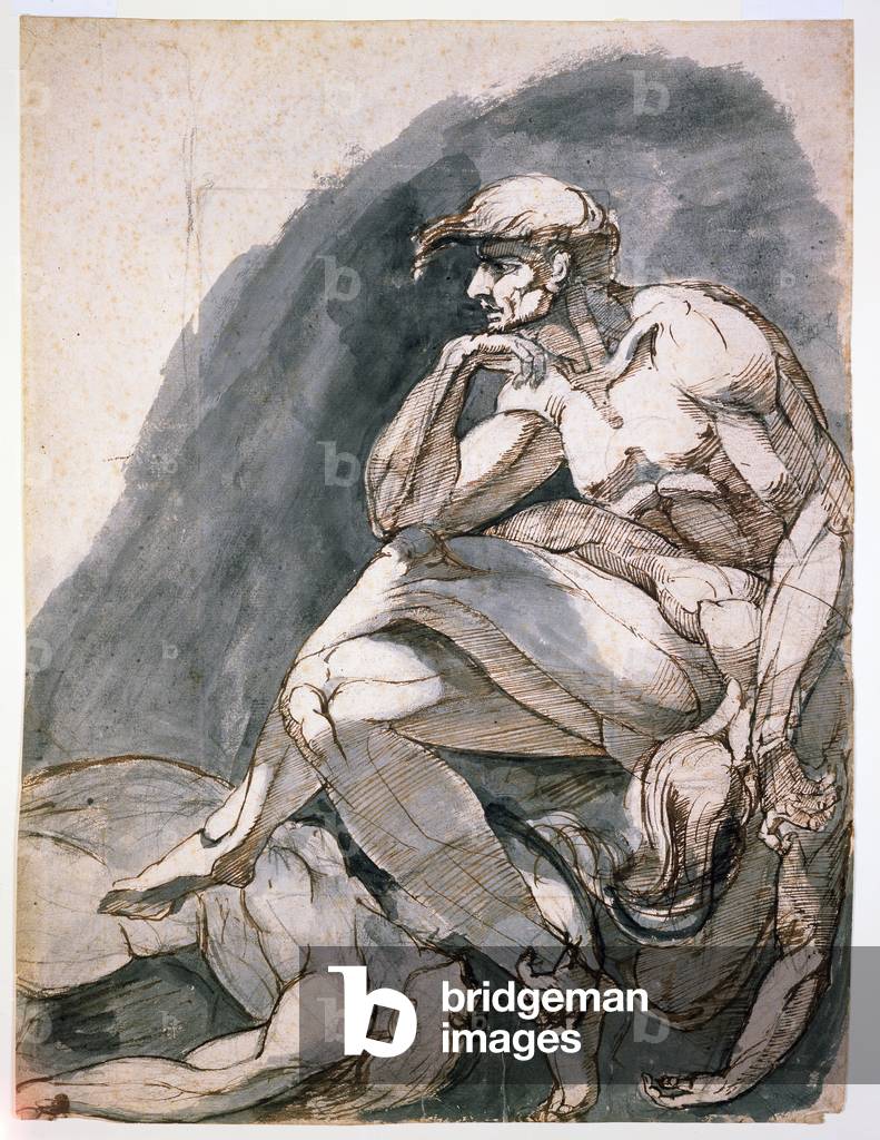 "Uomo con due morti donne", 18th Secolo di Johann Heinrich) Fuseli