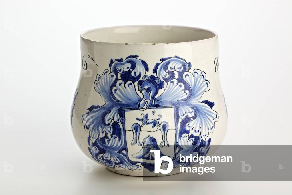 London marriage cup, 1688 (tin-glazed earthenware)