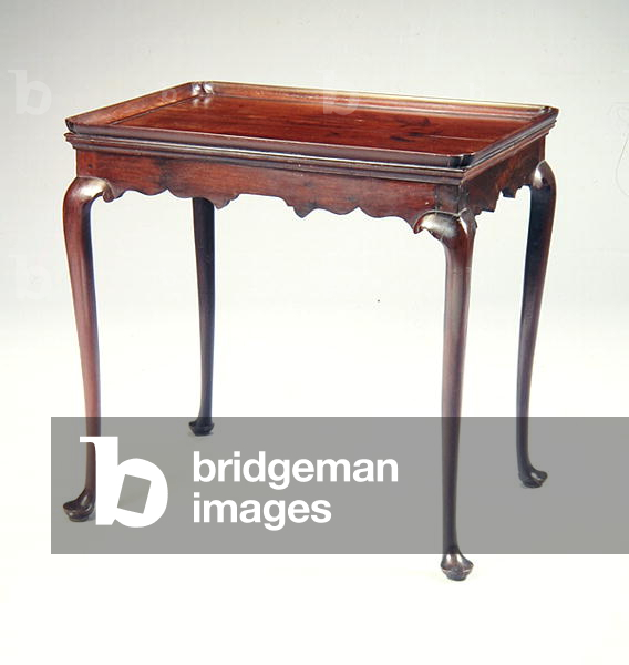 Tea table, probably from Boston, Massachusetts (mahogany & white pine)