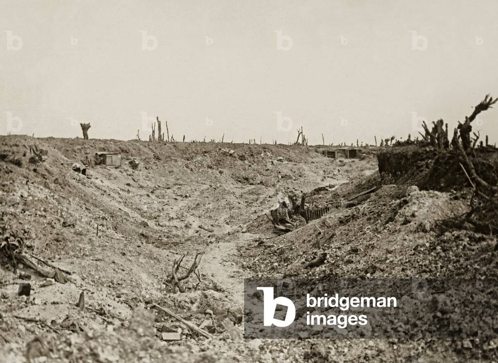 The centre or high street of Guillemont, after it was taken, 1916 (b/w photo)