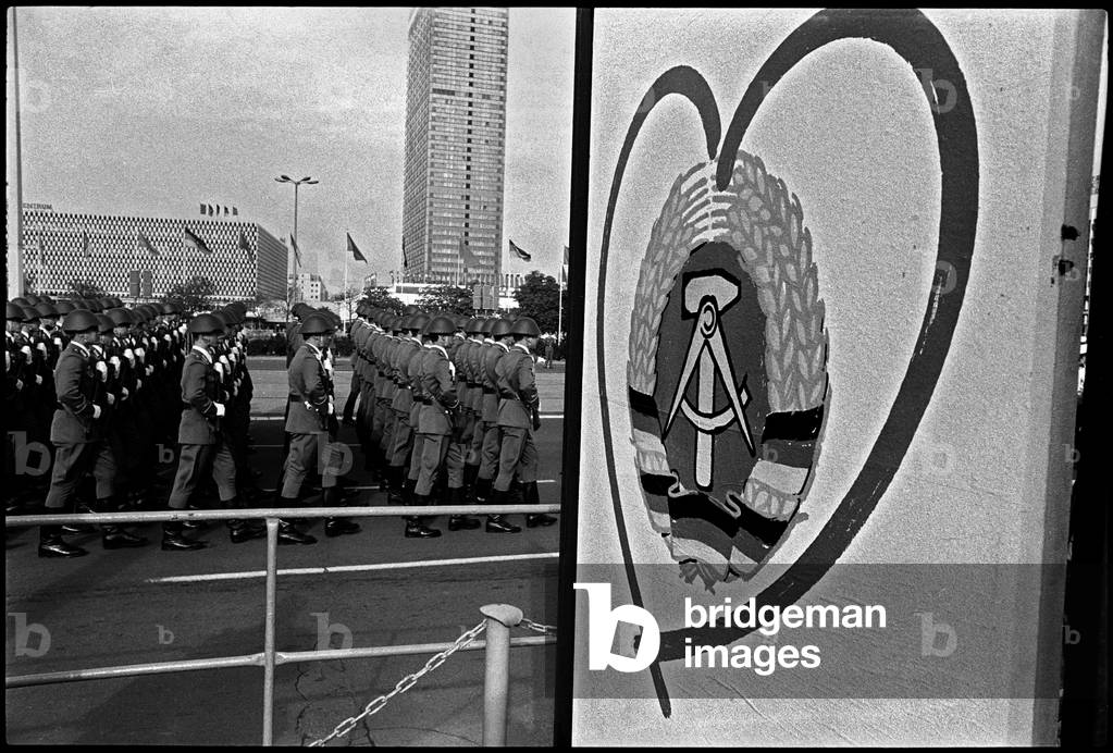 Military parade of the National People's Army to celebrate the 35th anniversary of the foundation of East Germ
