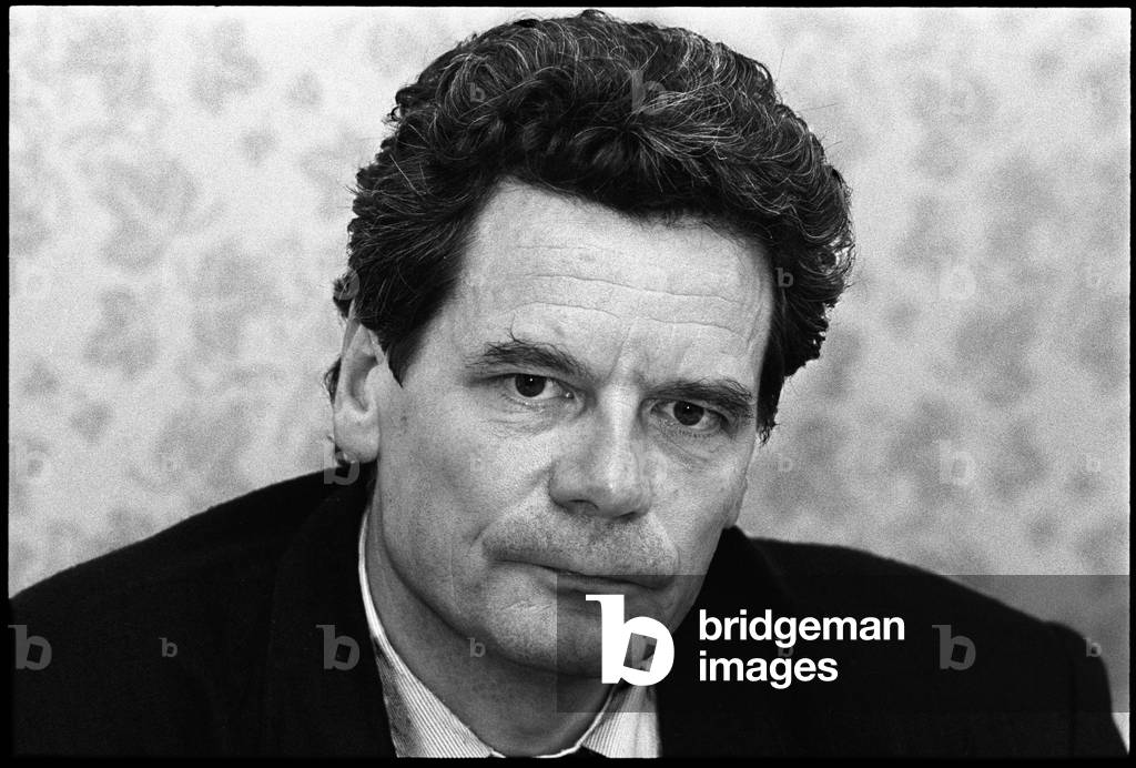 Portrait of Joachim Gauck, July 1990 (b/w photo)