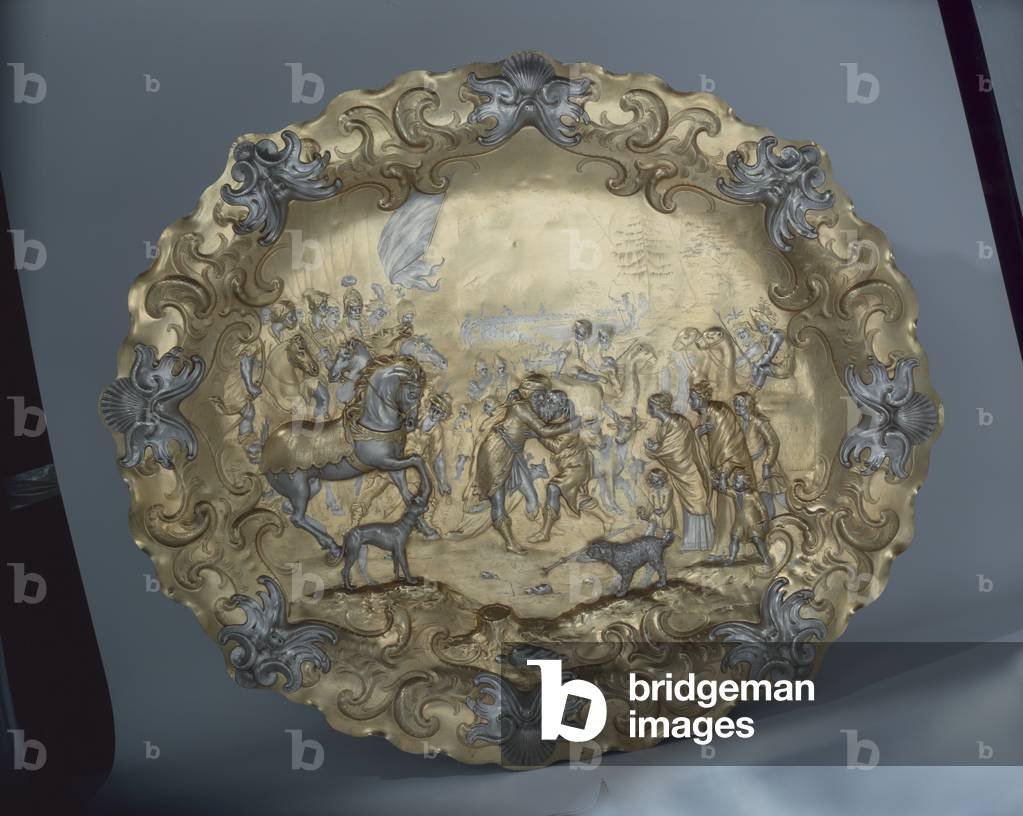 "Piatto cerimoniale", 17th Secolo di Hans Jakob I Baur