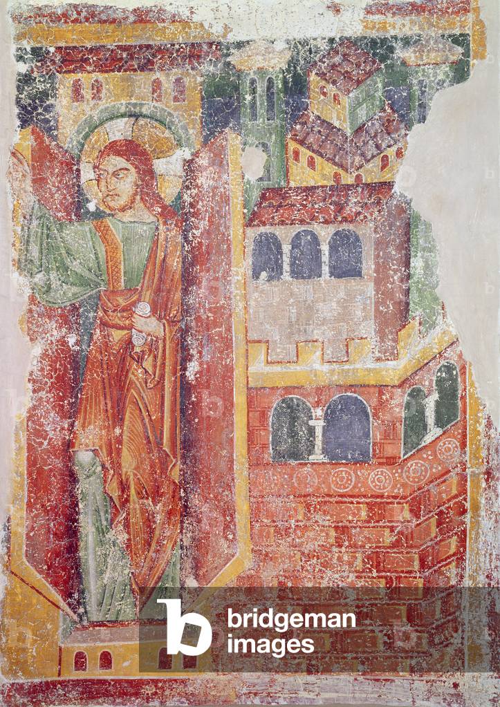Blessing of Christ, on the middle apse, c.1165-80 (fresco)