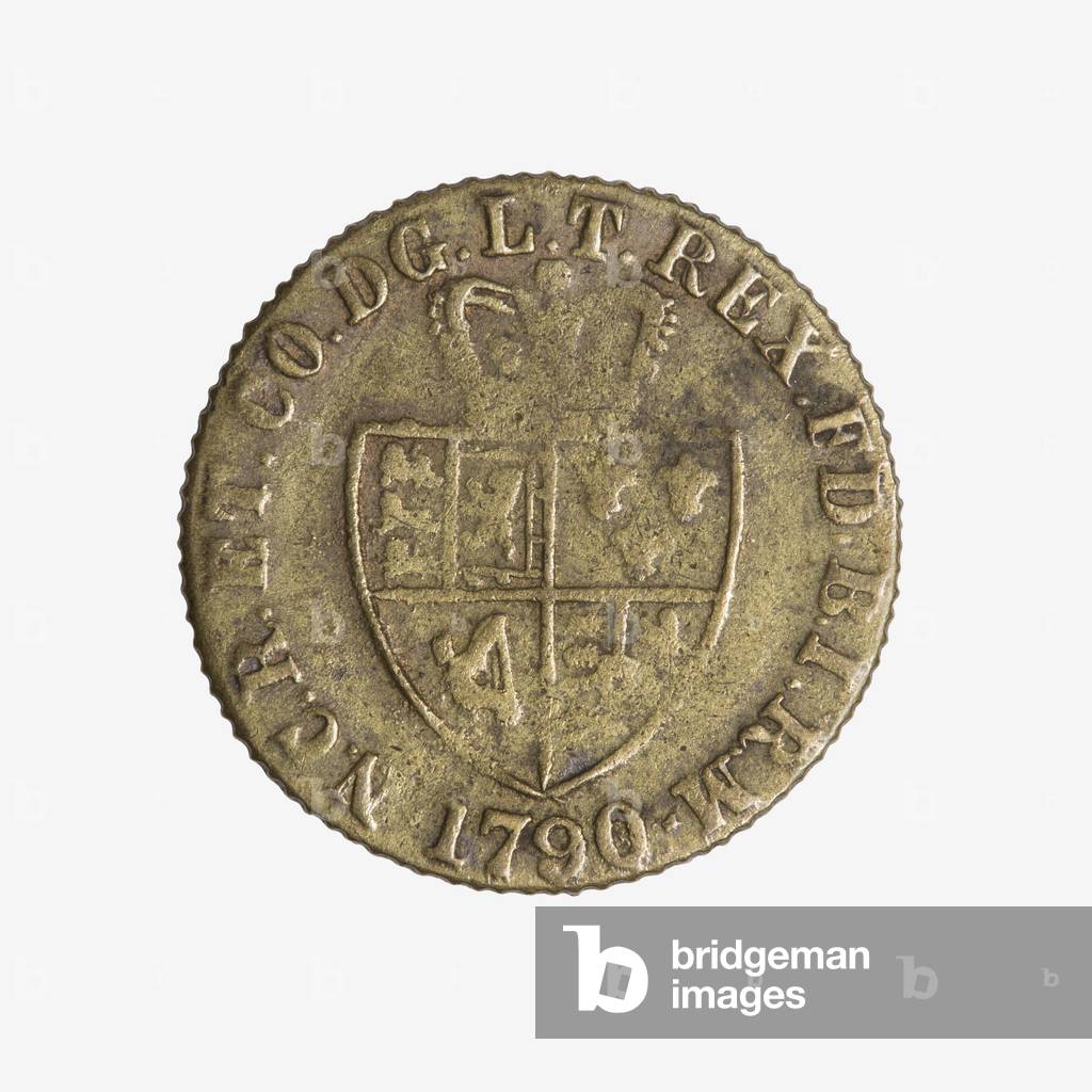 King George III silver half-crown, 1790 (silver)