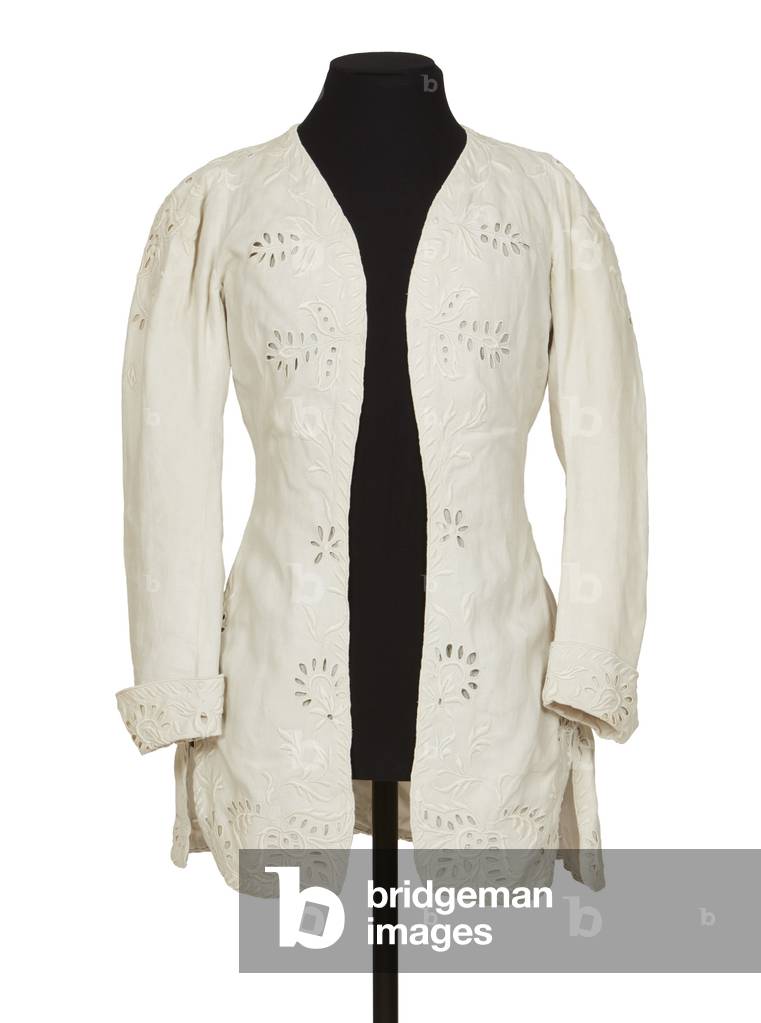 Linen jacket worn by Queen Alexandra when Princess, 1898-1900