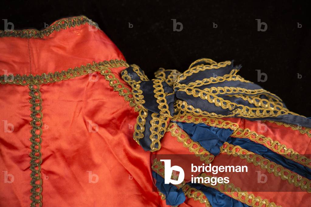 Doublet, 1821 (silk satin with rosettes & gold metal braid & buttons)