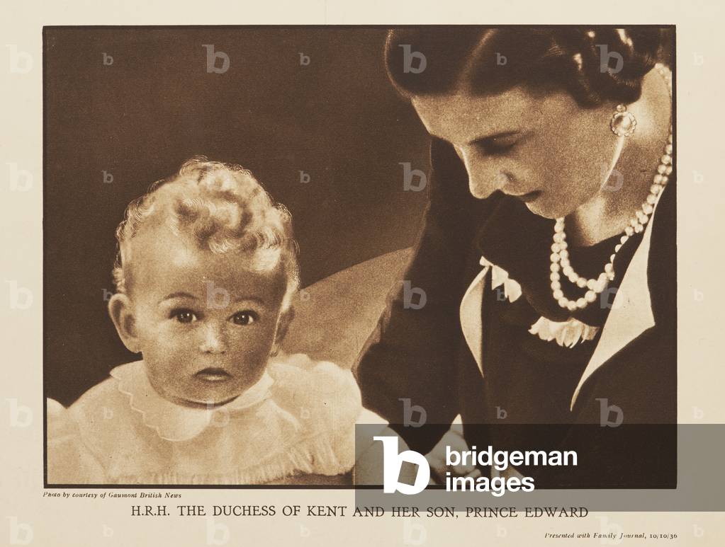 The Duchess of Kent and Prince Edward