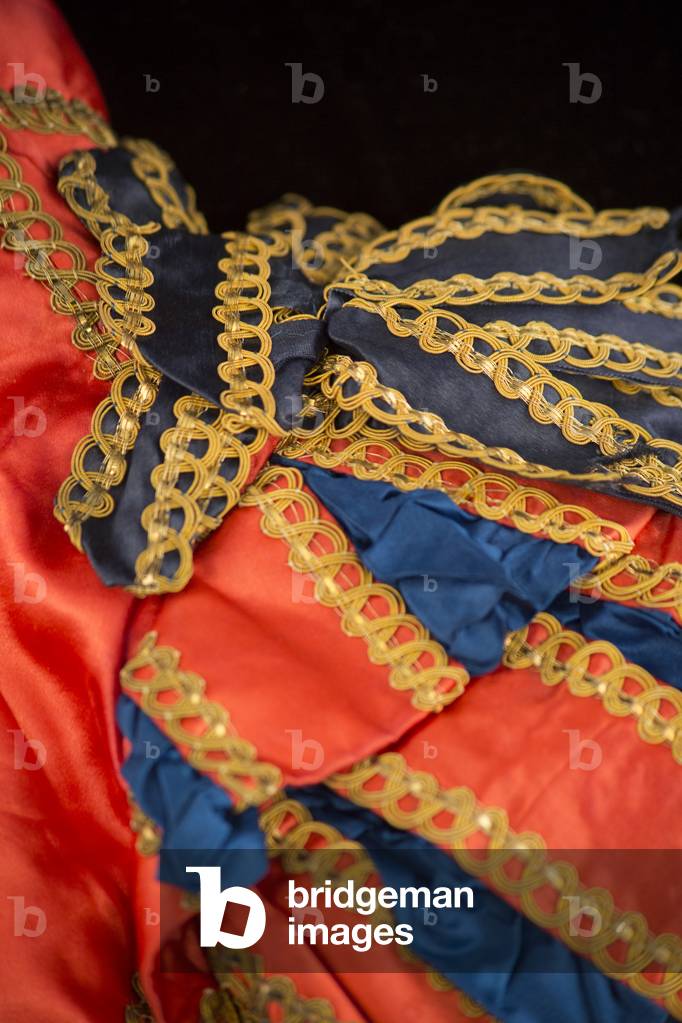 Doublet, 1821 (silk satin with rosettes & gold metal braid & buttons)
