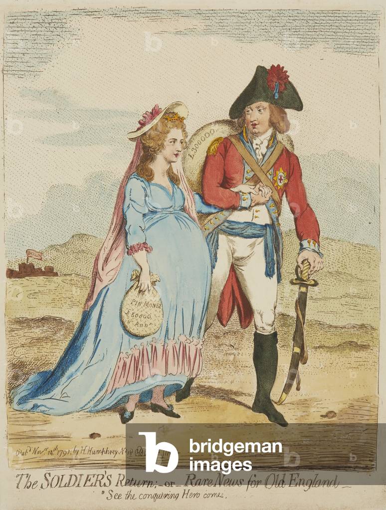 The Soldier's Return,  published by Humphrey,  14 November 1791