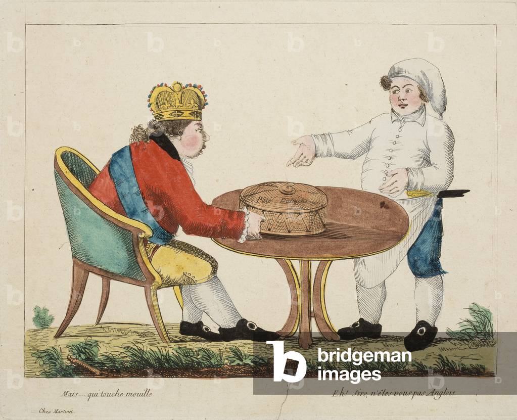 Mais... qui touche mouille, c.1803-4 (coloured engraving)