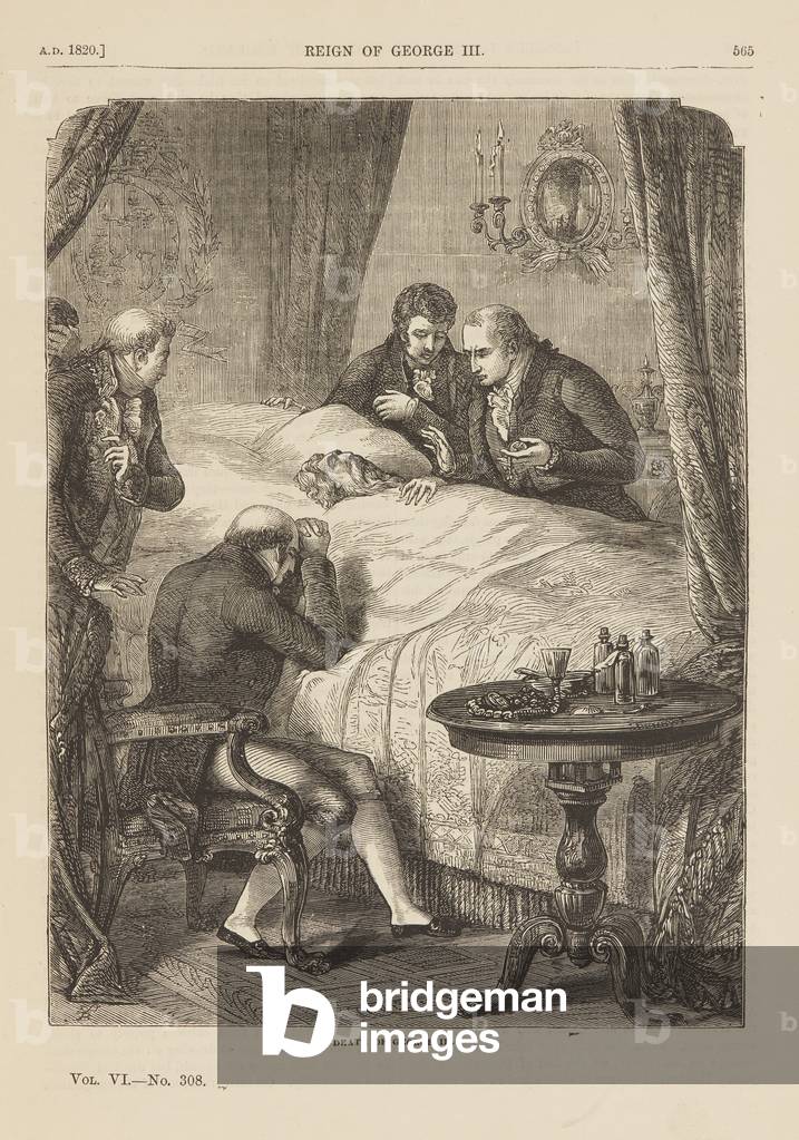 The death of King George III, 1820