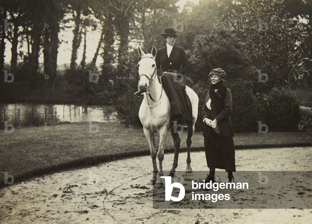 Princess Victoria of Wales on horseback
