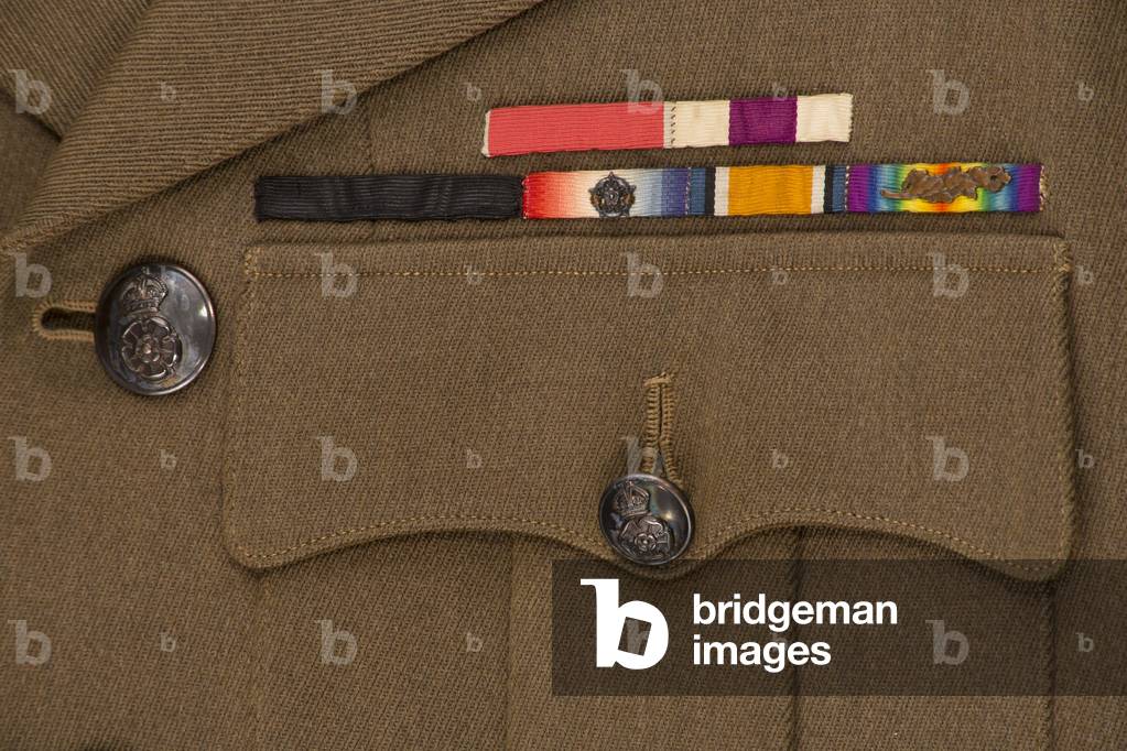 Detail of a Service Dress Jacket, c.1944 (khaki serge with gilt badges)
