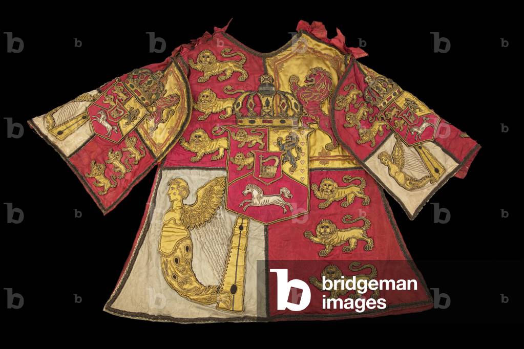 Herald's tabard, c.1820 (silk damask & silk satin)