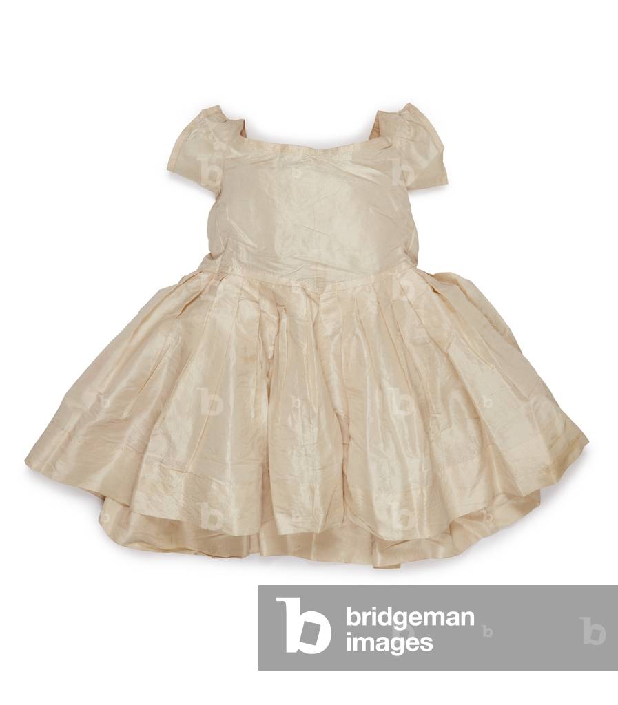 Cream silk dress worn by Queen Victoria's daughter, 1840-49