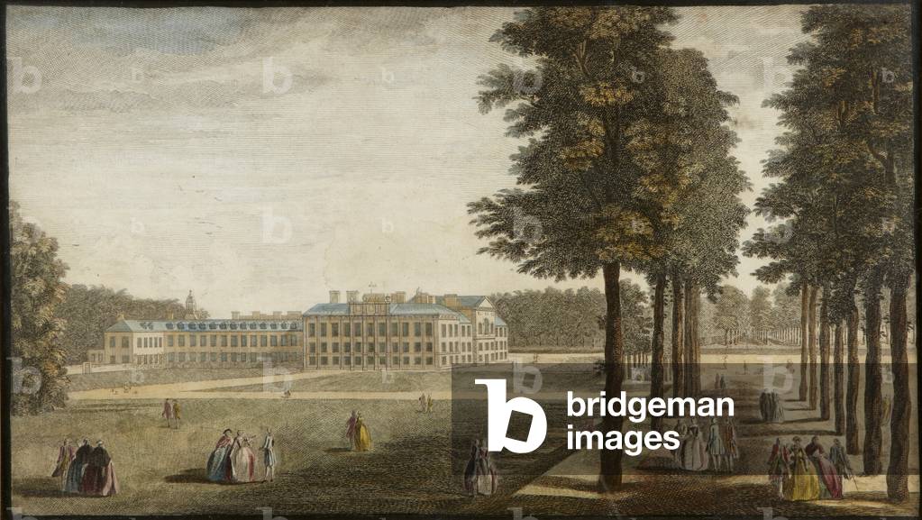 Kensington Palace, c.1740-60 (hand-coloured engraving)