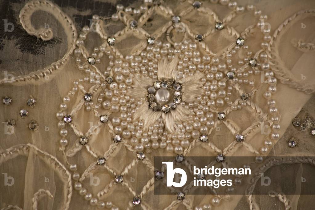 Court dress, c.1909-13 (lace, silk organza & beaded embroidery)