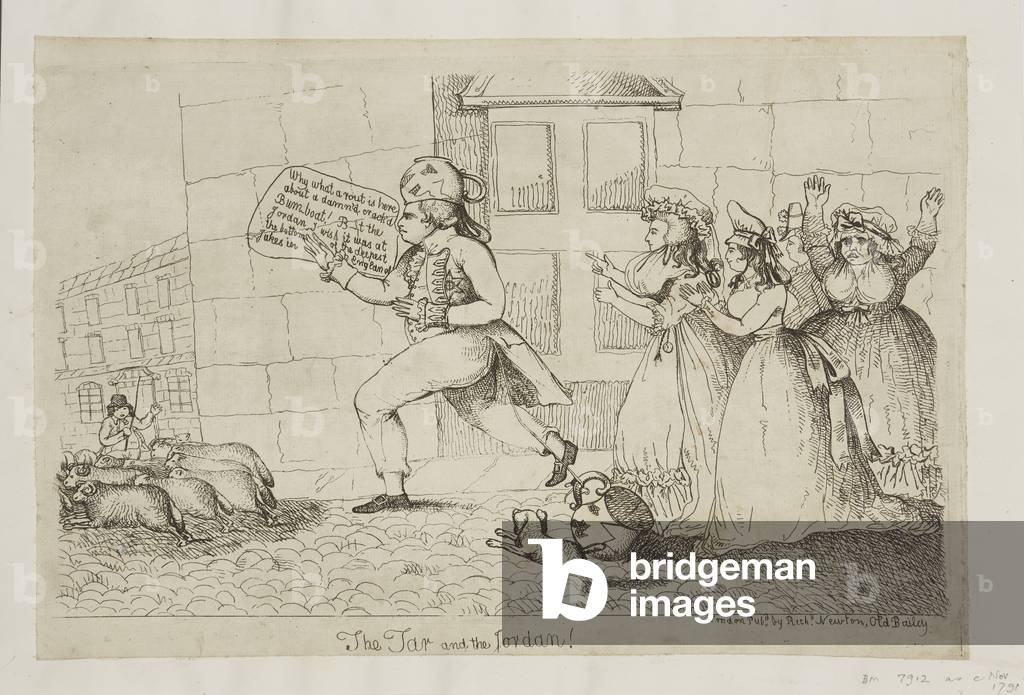 The Tar and the Jordan!, published by Richard Newton, 1791