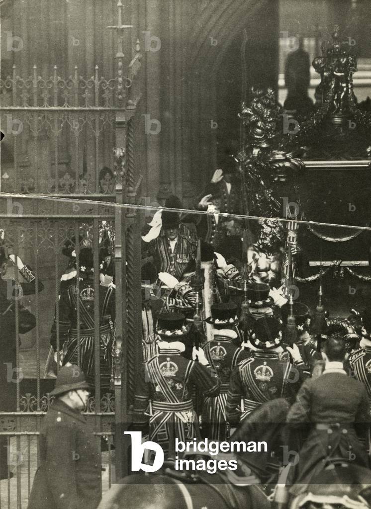 The State Opening of Parliament, February 1928 (b/w photo)