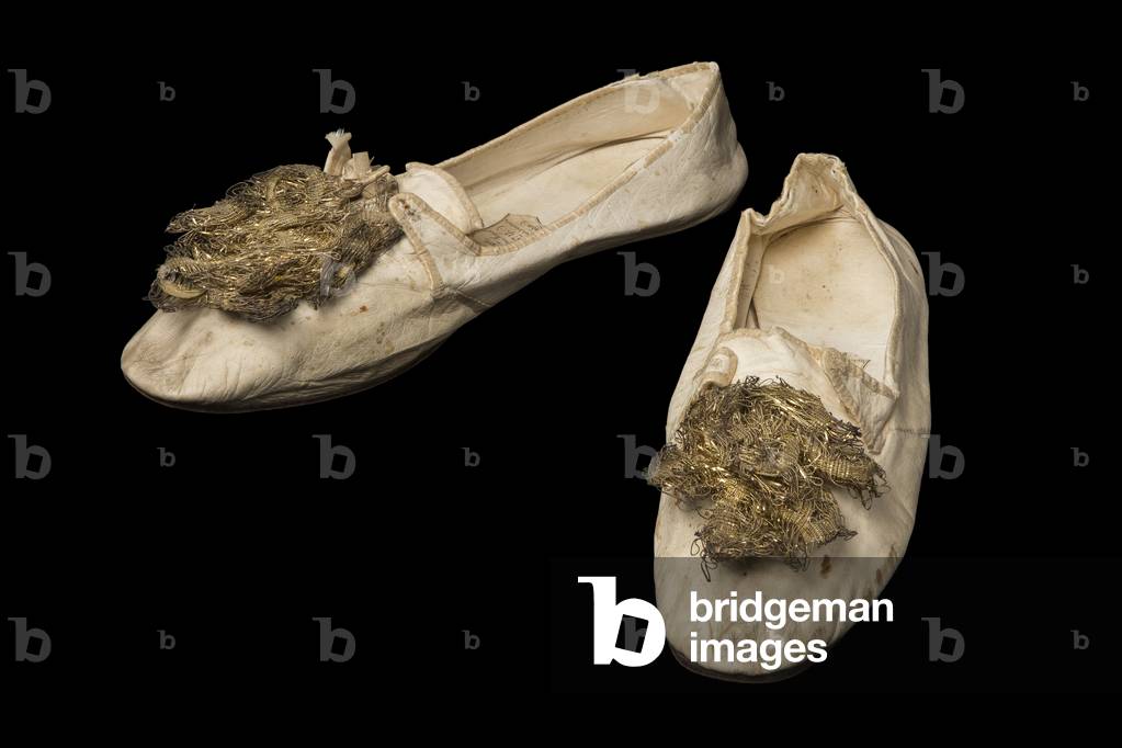 Coronation shoes, by Drago, London, 1821