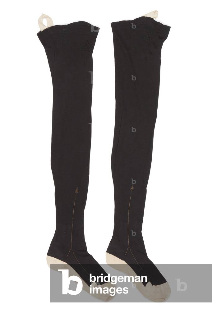 Silk stockings worn by Queen Victoria, c.1837-59