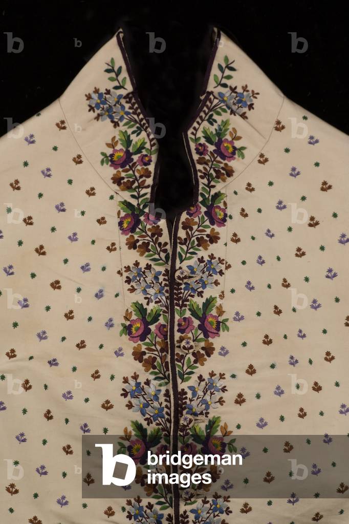 Full Dress Waistcoat, c.1832-41 (embroidered white silk faille)