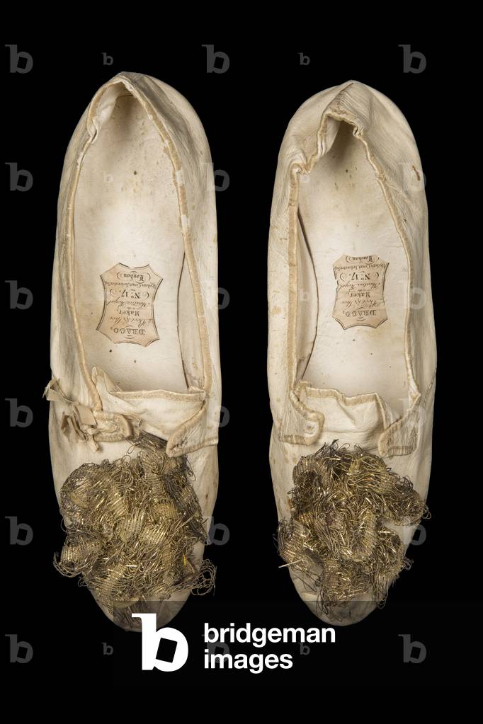 Coronation shoes, by Drago, London, 1821