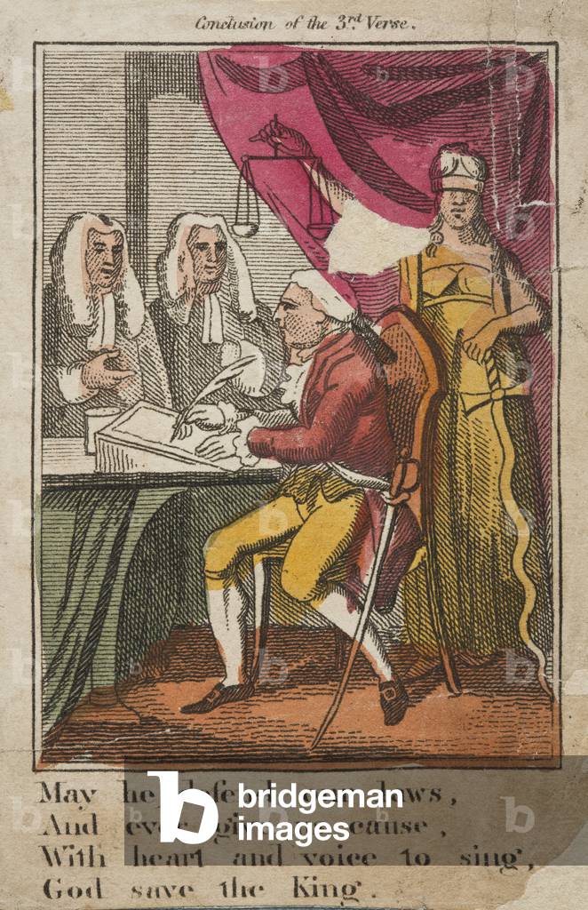 God Save the King, c.1810 (coloured engraving)