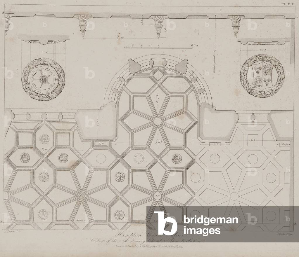 The Great Watching Chamber ceiling, 1822