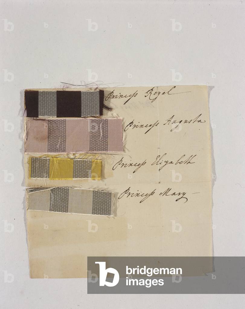 Royal silk samples, c.1791 (silk)