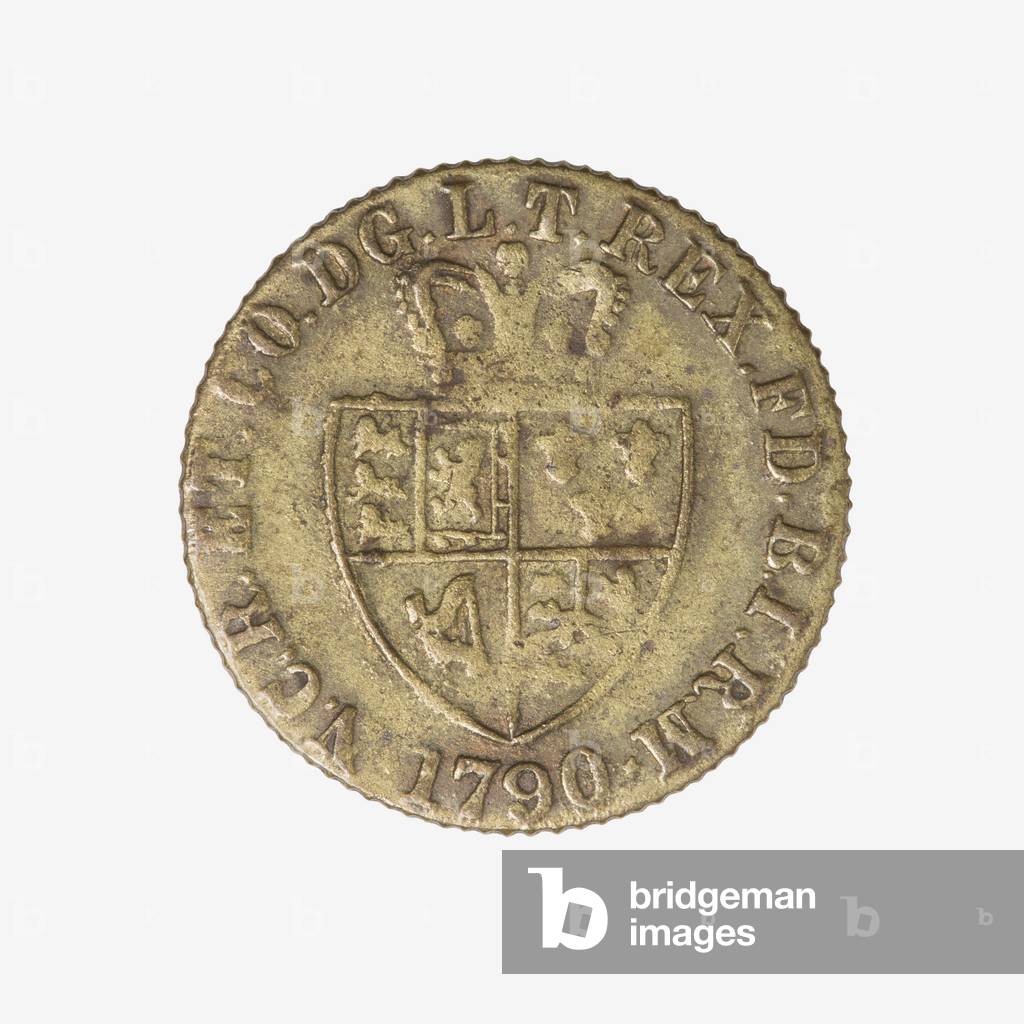 King George III silver half-crown, 1790 (silver)