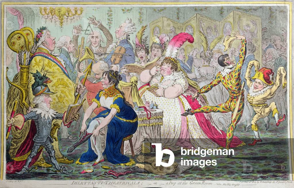 Image of Engraving depicting A March to the Bank, 1787 by James Gillray