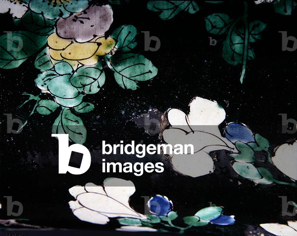 Large Famille Noire Yen Yen Vase, Kangxi period (1662-1722) (porcelain) (detail of 272191)