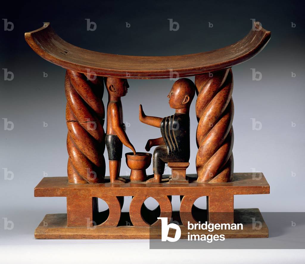 Asante Chair, from Ghana (wood) (see also 186354)