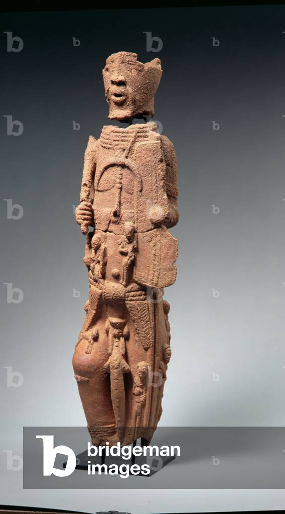 Kriegerfigur, Nok, Nigeria (Terrakotta)
