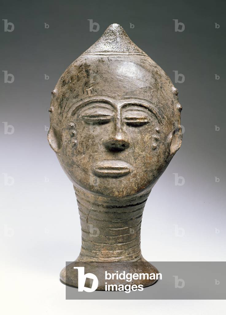 Image of Memory Head, Akan Culture, Ghana (terracotta) by African School
