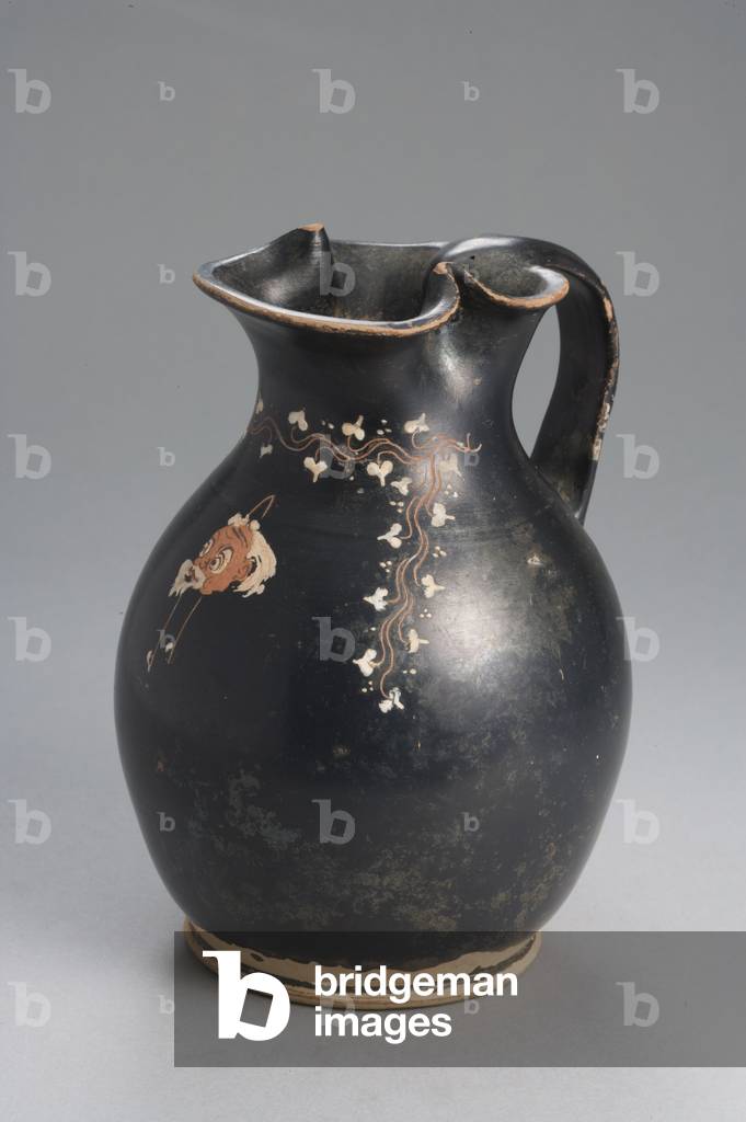 Gnathian glazed oinochoe, Konnakis Group (terracotta)