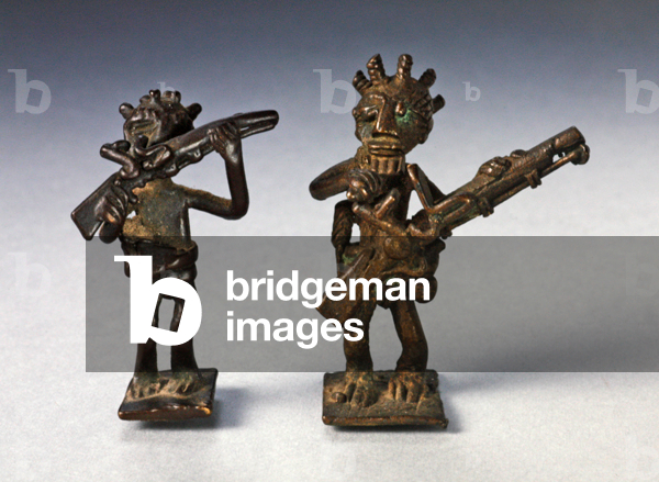 Armed warriors (brass)