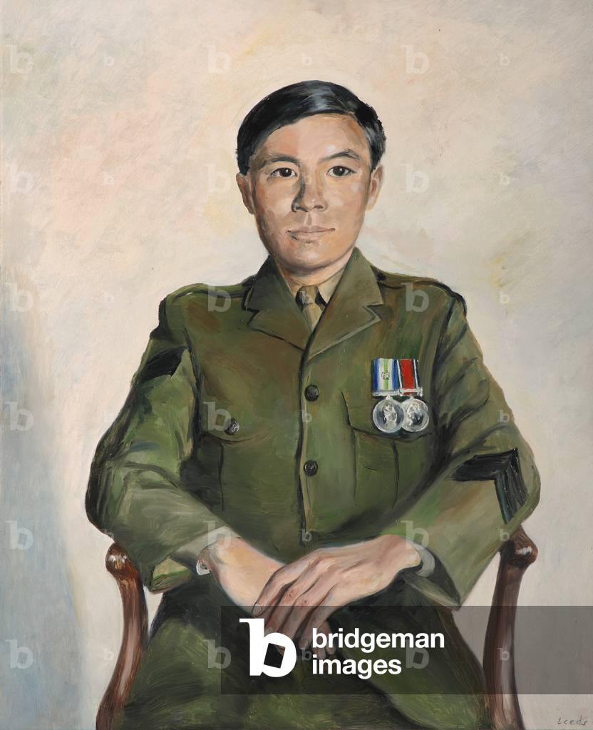 Gurkha sergeant, 1999 (oil on canvas)
